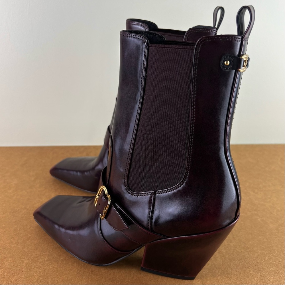 NEW SAM EDELMAN BUCKLE WESTERN BOOTIES - Picture 6 of 12